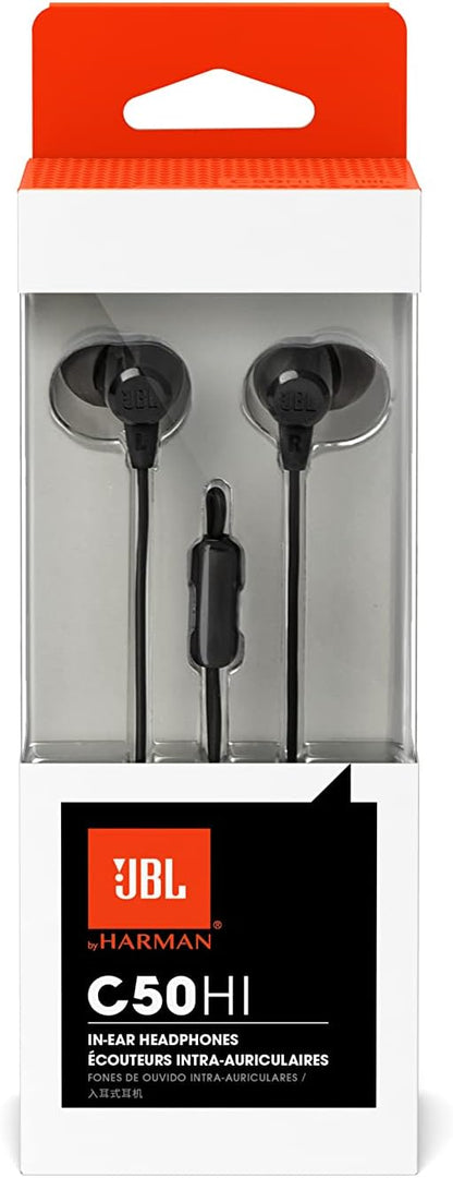 C50HI Wired In-Ear Headphones, Black