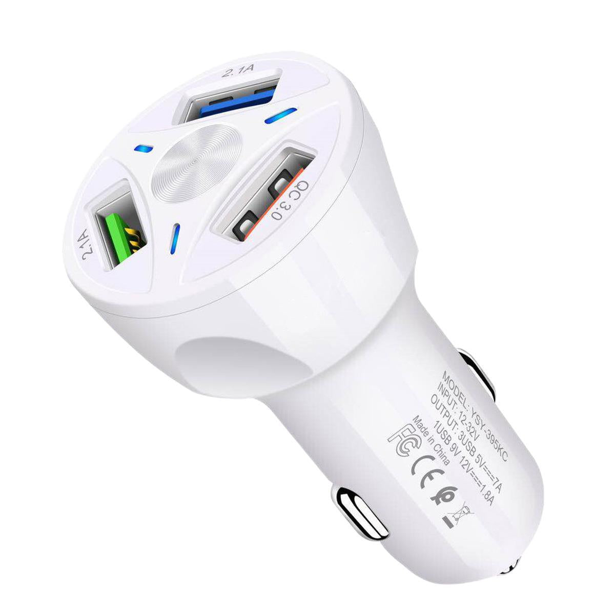 Fast Charge Car Charger One for Four Car Mobile Phone Charger Car Charger