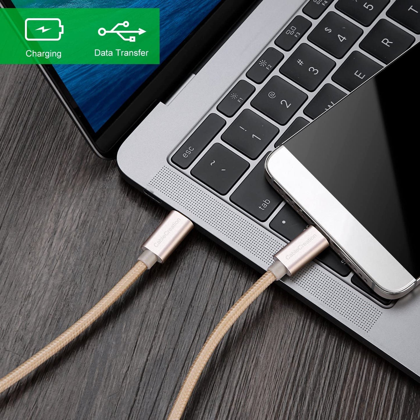 USB C to USB C Cable 10Feet USB Type C Braided Data & Charging Cable Compatible with Ipad Pro 2020/2019/2018, Macbook(Pro), Galaxy S9/S9+, Pixel XL 2, and More